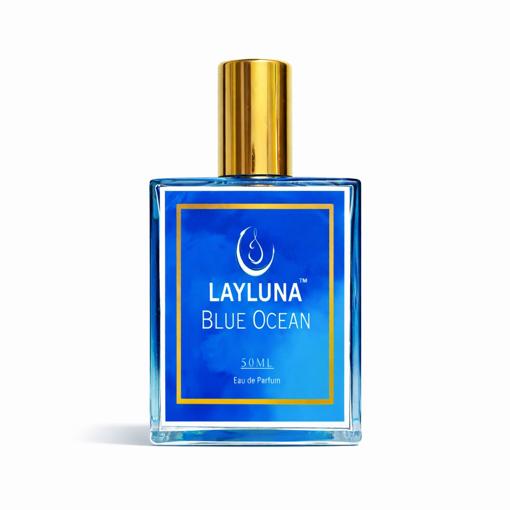 Layluna Blue Ocean Eau de Parfum – Long Lasting Unisex Fresh Oud Perfume