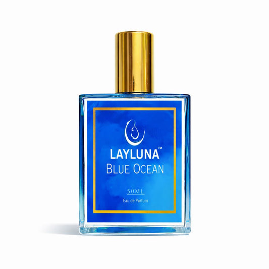 Layluna Blue Ocean Eau de Parfum – Long Lasting Unisex Fresh Oud Perfume